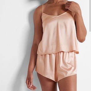 Express Women’s Satin Sleeveless Pajama Cami Size Small Pale Pink